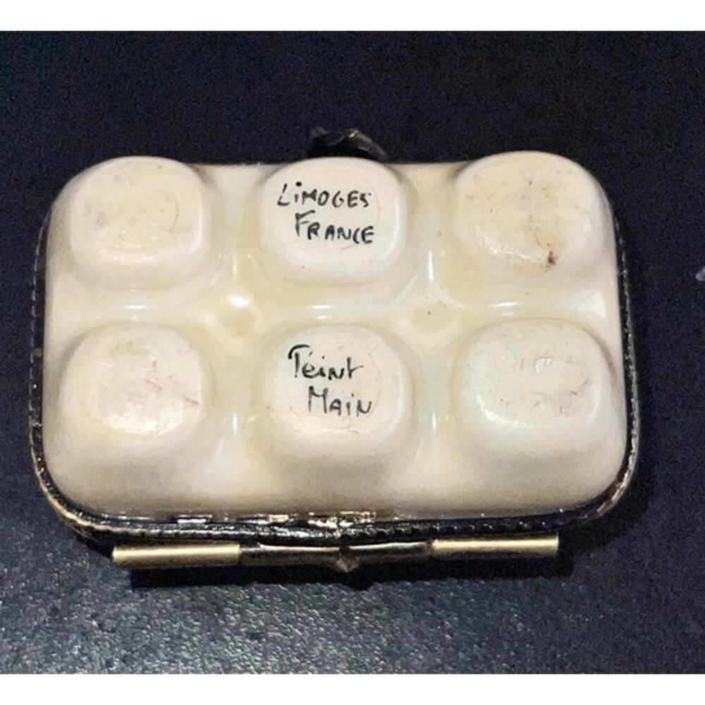 Vintage & Rare Limoges France Trinket Box - Boite a' Ouefs - Picture 6 of 6
